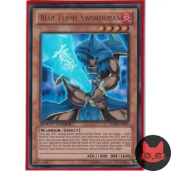 Yugioh Blue Flame Swordsman LC04-EN001 Ultra Rare NM - Image 1
