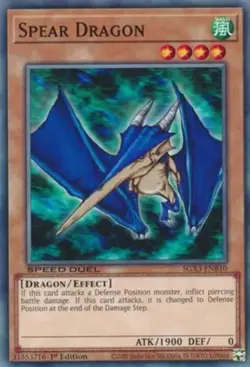 Spear Dragon - SGX3-ENB10 - Common - 1st Edition Near Mint Yugioh Card - Image 1