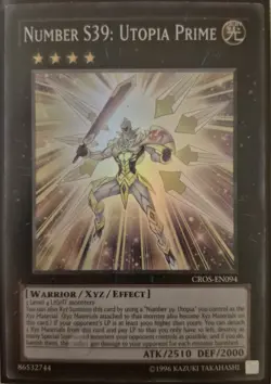 YuGiOh Number S39: Utopia Prime Super Rare CROS-EN094 - Image 1