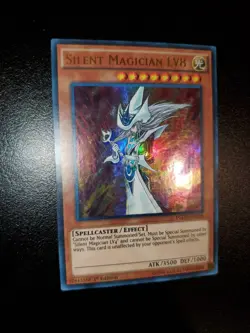 Yugioh 2015 Silent Magician LV8 UR 1st Ed. YGLD-ENC04 Near Mint - Image 2