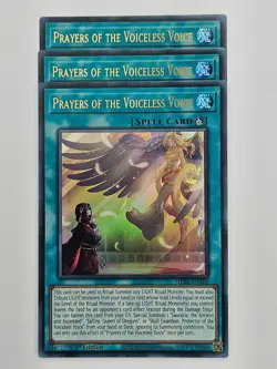 Yu Gi Oh - 3x MP25-EN169 Prayers of the Voiceless Voice - Ultra Rare - Image 1