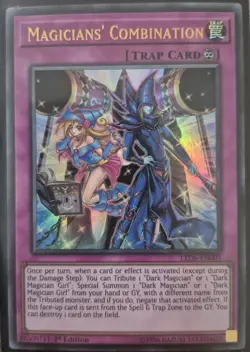 YuGiOh Magicians' Combination Ultra Rare 1st Edition LED6-EN005 - Image 1