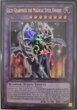 YuGiOh Gilti-Gearfried the Magical Steel Knight Ultra Rare 1st Ed KICO-EN014 - Image 1