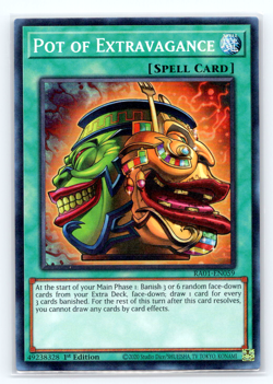 Pot of Extravagance - RA01 EN059 - Super Rare - 1st Edition Yugioh - Image 1