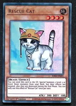 Rescue Cat - RA02-EN001 - Ultra Rare - 1st Edition Yugioh - Image 1