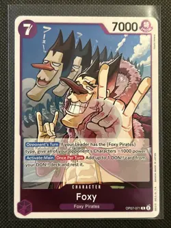 Foxy (071) OP07-071 500 Years in the Future Foil One Piece TCG NM - Image 1