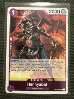 Hannyabal OP02-083 Paramount War Foil One Piece TCG NM - Image 1