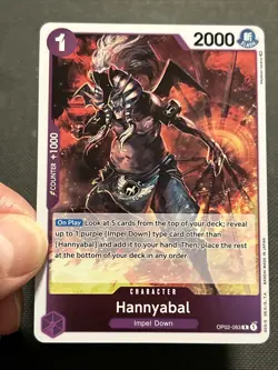 Hannyabal OP02-083 Paramount War Foil One Piece TCG NM - Image 3