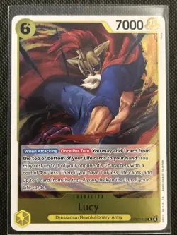 Lucy OP07-112 500 Years in the Future Foil One Piece TCG NM - Image 1