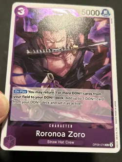 Roronoa Zoro (076) OP09-076 Emperors in the New World Foil One Piece TCG NM - Image 5