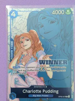 One Piece TCG Winner Pack 2025 Vol. 1 Charlotte Pudding OP06-047 NM - Image 1