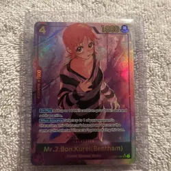 Mr.2.Bon.Kurei(Benthem) (Alt Art) Secret Rare EB01-061 One Piece Near Mint - Image 1