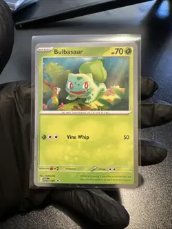 Bulbasaur SVP EN 046 - 151 Black Star Promo - Cosmos Holo Pokemon Card NM - Image 1