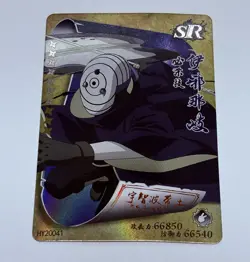 Obito Uchiha - Naruto Trading Card HY 41 Super Rare Foil Holo Cool Art Tc8 - Image 1