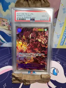 PSA10 Monkey D. Luffy OP09-119 SEC Emperors in the New World One Piece Card JP - Image 1