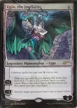Ugin the Ineffable Stained Glass -Foil Near Mint MTG Secret Lair - Image 1