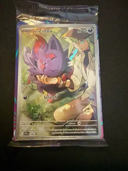 Pokemon TCG N's Zorua 189 Journey Together ETB Promo Holo Card, Sealed! - Image 1