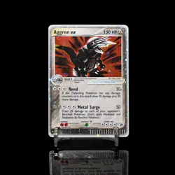 LP-NM 🌀SWIRL🌀Aggron ex 95/100 EX Sandstorm Pokemon Card English TCG RARE HOLO - Image 1
