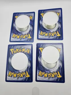 Vintage Pokemon Card Lot Of Damaged Pog Punched Cards Shadowless Jungle 1st Ed - Image 4