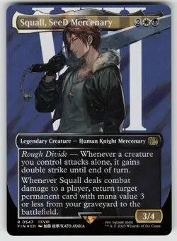 Squall, SeeD Mercenary (Borderless) (Surge Foil) 547 R FINAL FANTASY MTG - Image 1