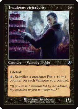Indulgent Aristocrat Retro Frame 384 MTG Innistrad Remastered Uncommon NP - Image 1