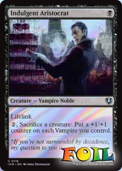Indulgent Aristocrat 118 MTG Innistrad Remastered Uncommon NP Foil - Image 1
