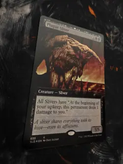 2022 MTG Magic the Gathering Secret Lair Drop Foil #633 Plague Sliver WOTC SLD - Image 2