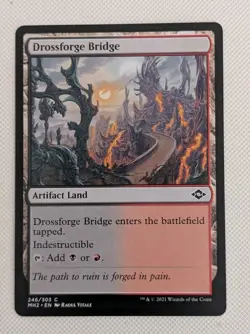 MTG Modern Horizons 2 Common DROSSFORGE BRIDGE NM - Image 1
