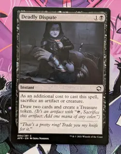 MTG Forgotten Realms Common DEADLY DISPUTE NM - Image 1