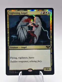 Lightning Angel 012/015 Foil From the Vault: Angels V15 MTG NM - Image 1