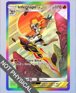 Pokemon TCG POCKET - Infernape Rainbow Rare 2⭐, Space-Time Smackdown, English - Image 1