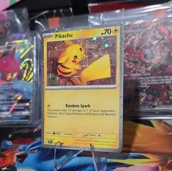 Pikachu - 051/162 - Common - Cosmos Holo NM, English Pokemon Temporal Forces - Image 2