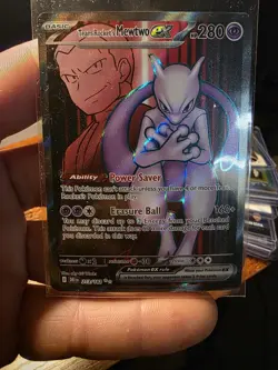 Pokemon TCG Team Rocket's Mewtwo ex 213/182 Sv10 Destined Rivals Ultra Rare Holo - Image 1