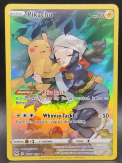 Pikachu TG05/TG30 Swsh11: Lost Origin Trainer Gallery Holo Pokemon TCG NM. - Image 1