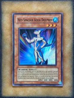 Yugioh Neo-Spacian Aqua Dolphin POTD-EN003 Super Rare LP - Image 1