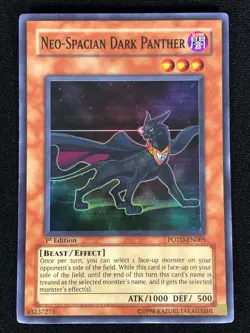 Yugioh Neo-Spacian Dark Panther POTD-EN005 1st Super (NM) - Image 1