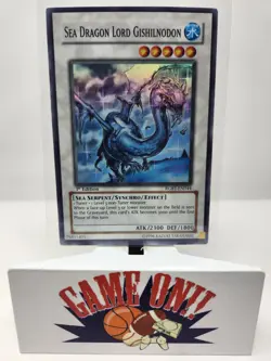 YuGiOh Sea Dragon Lord Gishilnodon RGBT-EN044 1st Edition Super Rare NM - Image 1