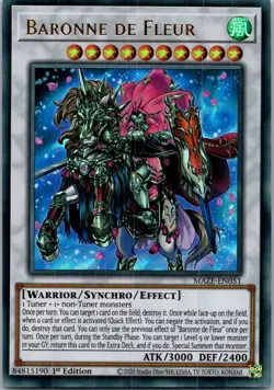 Yugioh Baronne de Fleur MAZE-EN051 1st Edition Ultra Rare NM - Image 1