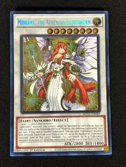 Yugioh Minerva, The Athenian Lightsworn MP25-EN069 1st Secret (NM) - Image 1