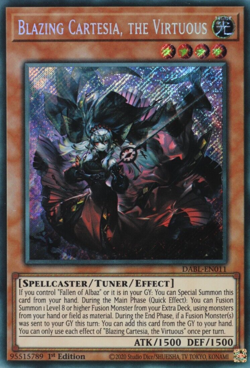 Yugioh! Blazing Cartesia, the Virtuous - DABL-EN011 - Secret Rare - 1st Edition - Image 1