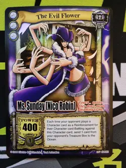 2006 One Piece Passage to the Grand Line CCG Ms. Sunday Nico Robin Foil CH092 - Image 1