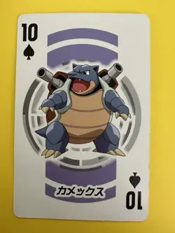Blastoise Pokemon Playing Poker Card Black Pokeball Nintendo Japanese F/S - Image 2