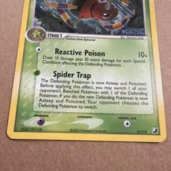 Pokemon Card TCG- Ariados Unseen Forces 2/115 Reverse Holo Stamped - Image 3