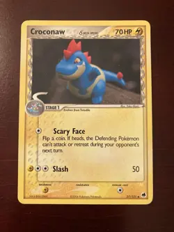 Croconaw (Delta Species) 27/101 Dragon Frontiers Uncommon Pokemon TCG Card LP - Image 1