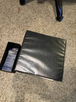 large binder + small box of Pokemon Cards Bulk Lot roughly 1100 Cards - Image 1