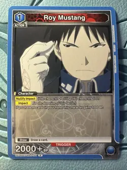 Union Arena Full Metal Alchemist Roy Mustang UE09ST/FMA-1-111 R Card NM - Image 1
