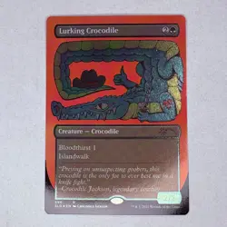 SLD Lurking Crocodile (Foil Etched) Secret Lair Drop Foil MTG NM - Image 1