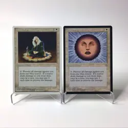 (2) MTG Circle of Protection Blue: Ice Age & 4th Edition Magic The Gathering - Image 1