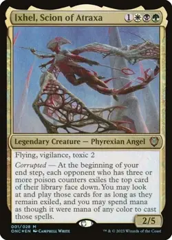 MTG Ixhel, Scion of Atraxa - Phyrexia: All Will Be One Commander #001 - Image 1