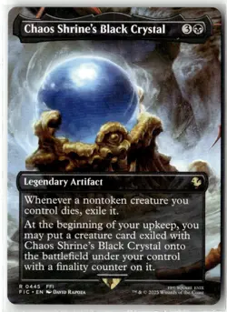 Chaos Shrine's Black Crystal (Borderless) R Commander: FINAL FANTASY 445 NM - Image 1